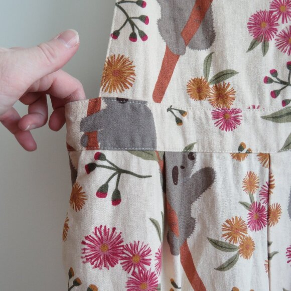 PRINCESS HIGHWAY X MODCLOTH Kool As A Koala Linen Blend Overalls - Size US 10 - Picture 5 of 16